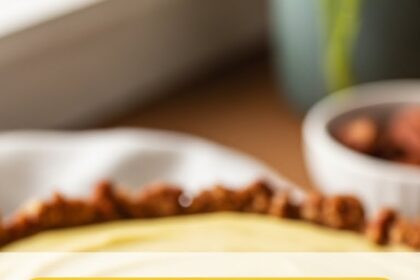 Keto Lemon Pie With Pecan Crust