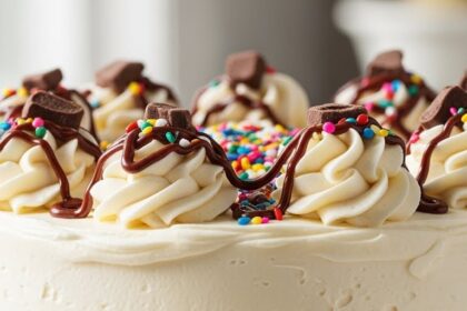 Ice Cream Cake With Brownie Base