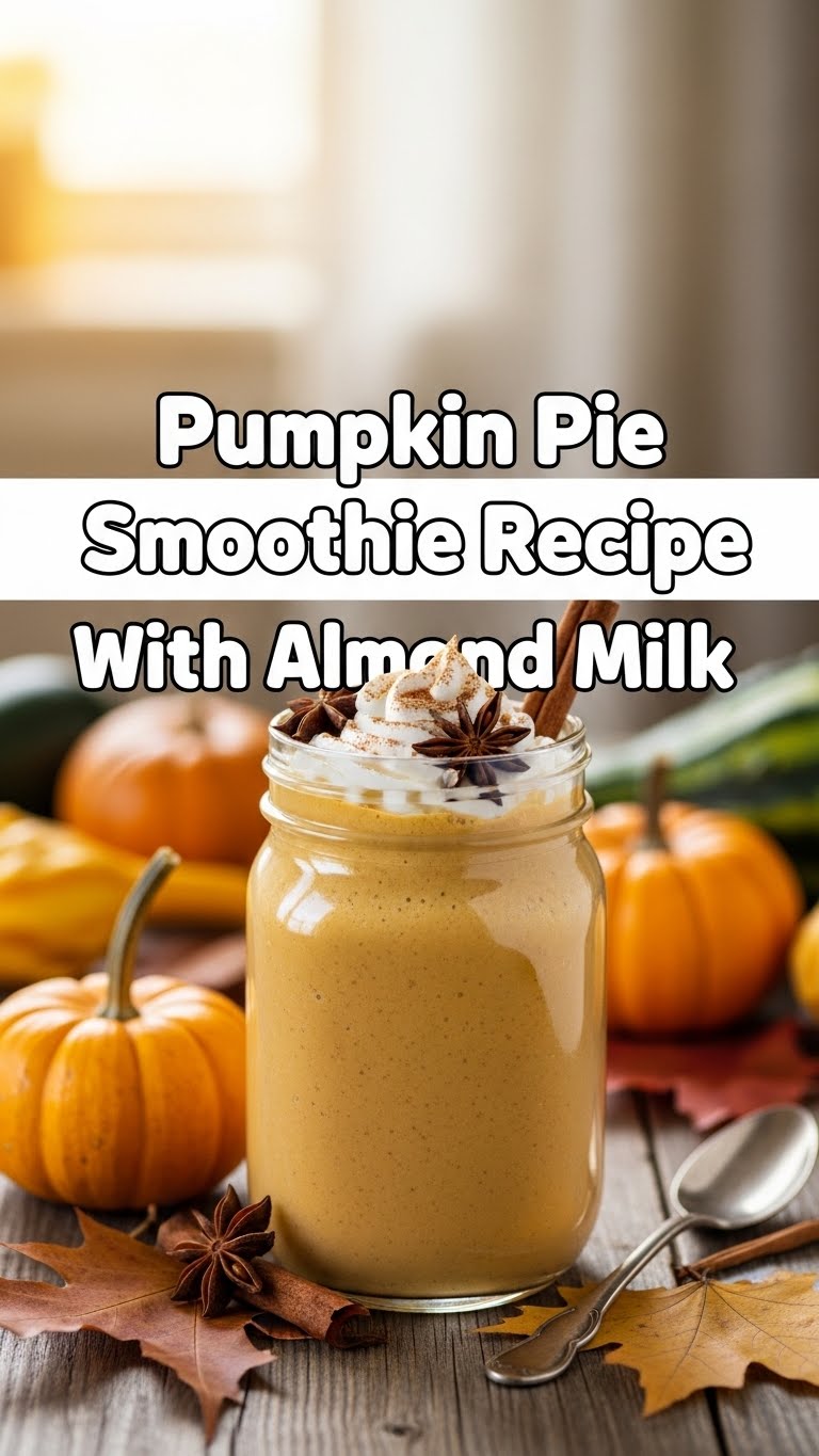 Pumpkin Pie Smoothie Recipe With Almond Milk
