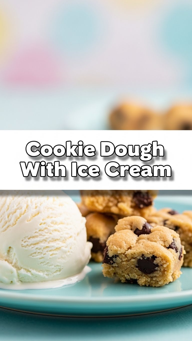 Cookie Dough With Ice Cream