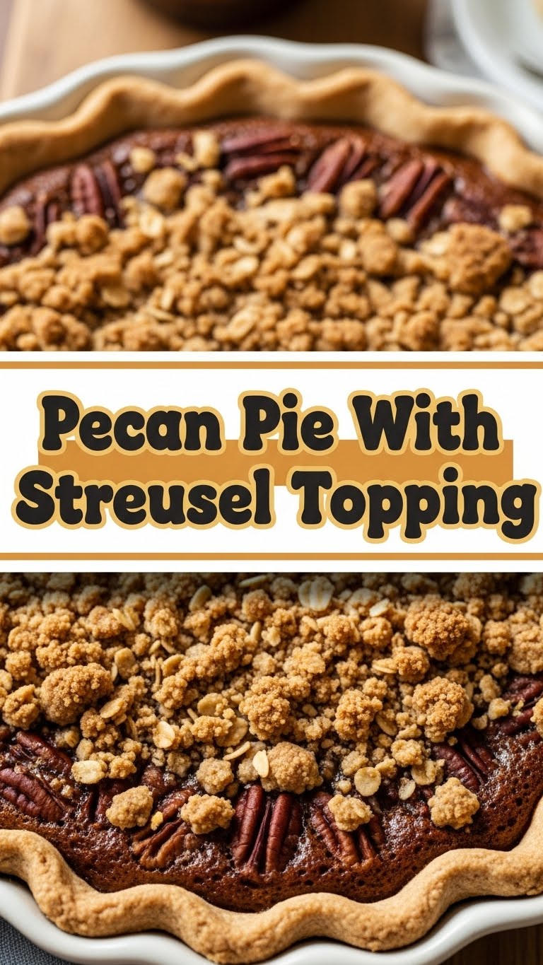 Pecan Pie With Streusel Topping