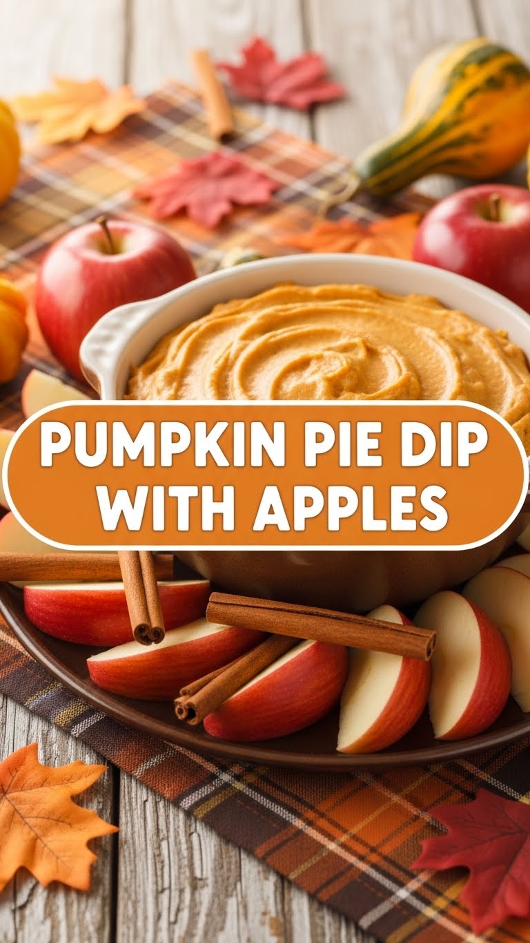 Pumpkin Pie Dip With Apples