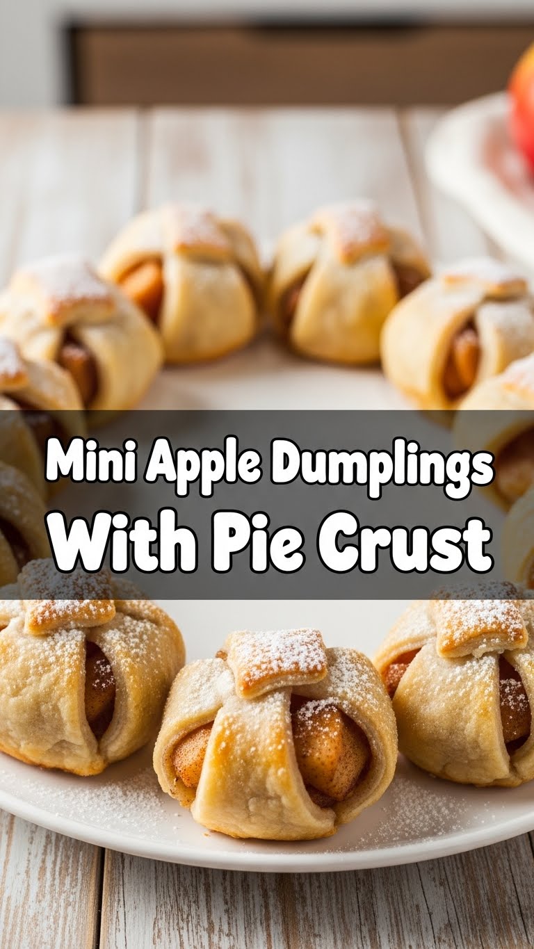 Mini Apple Dumplings With Pie Crust