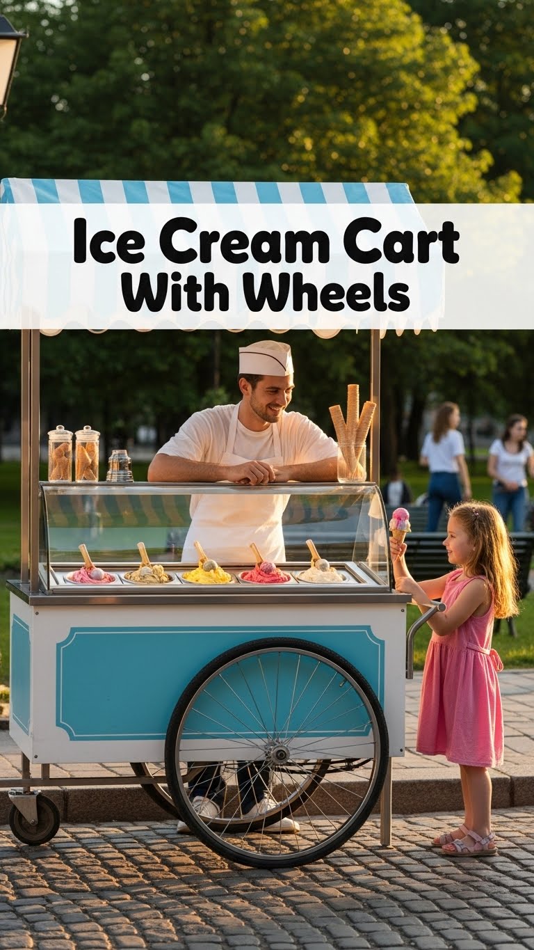 Ice Cream Cart With Wheels