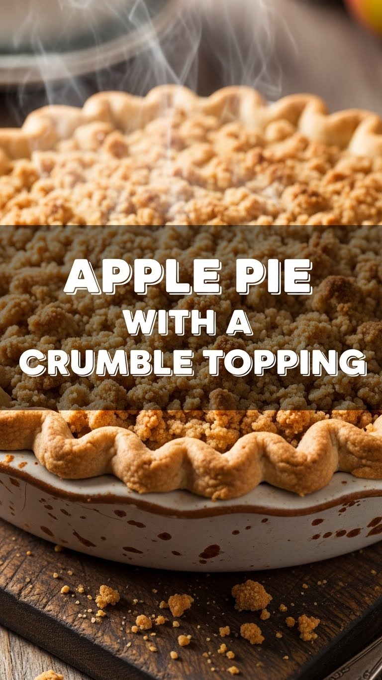 Apple Pie With A Crumble Topping