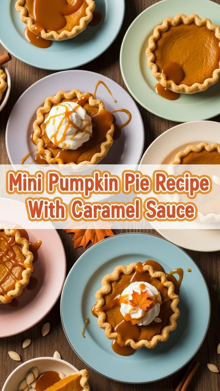 Mini Pumpkin Pie Recipe With Caramel Sauce