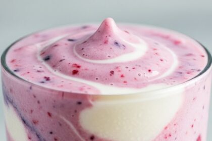 Smoothie With Yogurt And Frozen Fruit