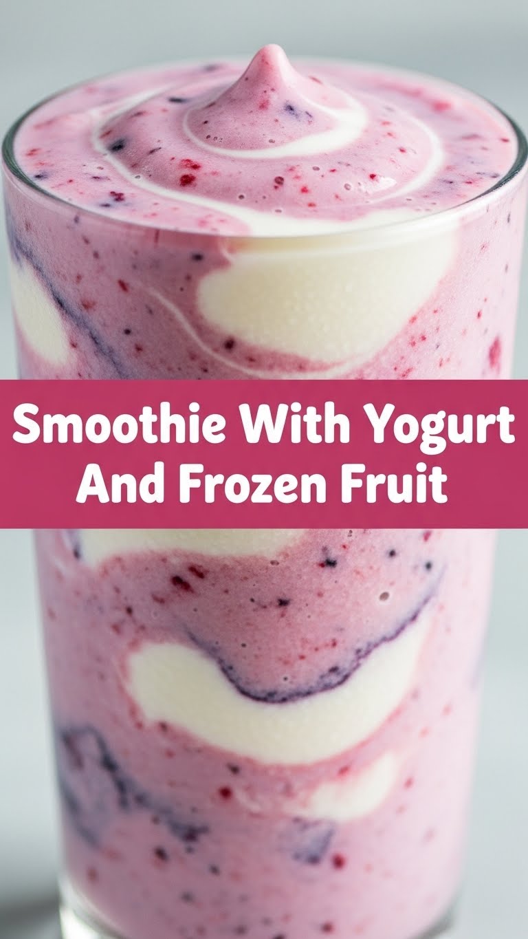 Smoothie With Yogurt And Frozen Fruit