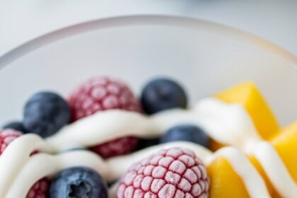 Frozen Fruit With Yogurt