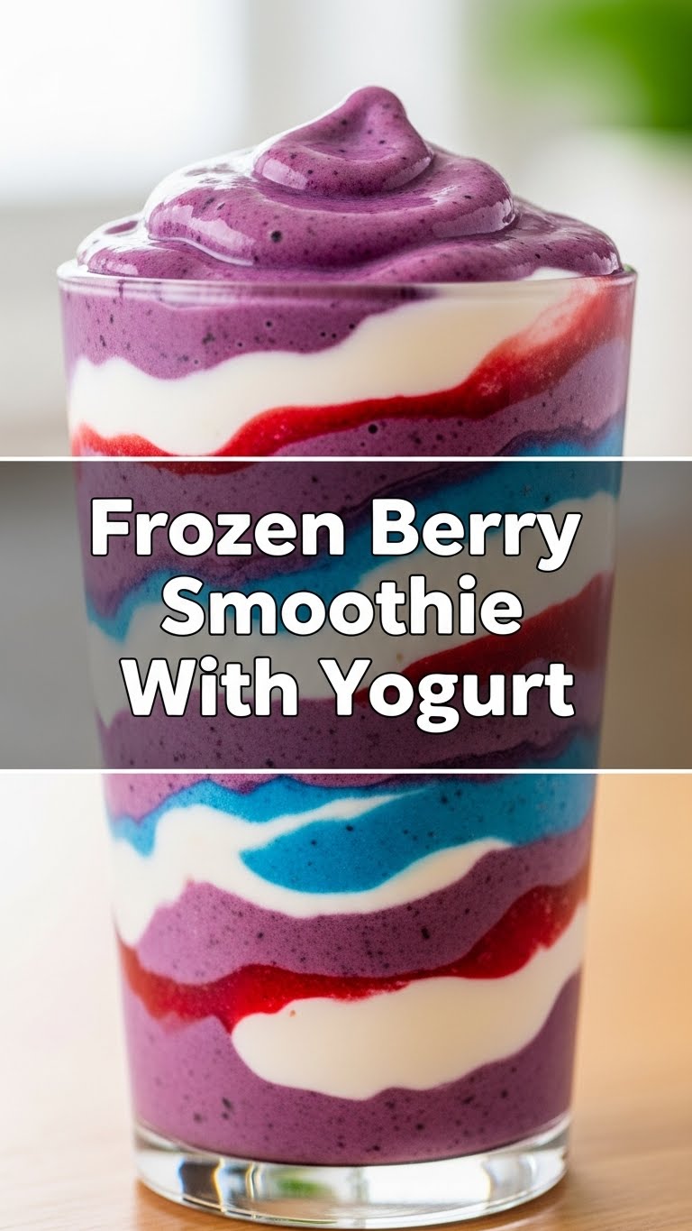 Frozen Berry Smoothie With Yogurt