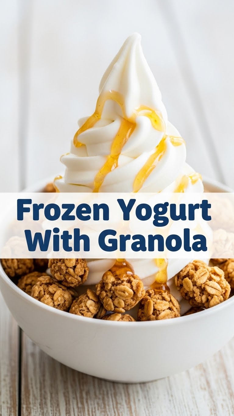 Frozen Yogurt With Granola