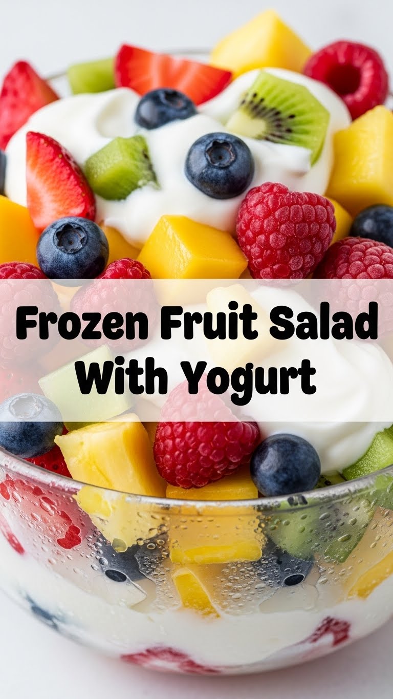 Frozen Fruit Salad With Yogurt