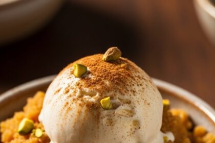 Semolina Halva With Ice Cream