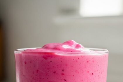 Smoothie With Greek Yogurt And Frozen Fruit
