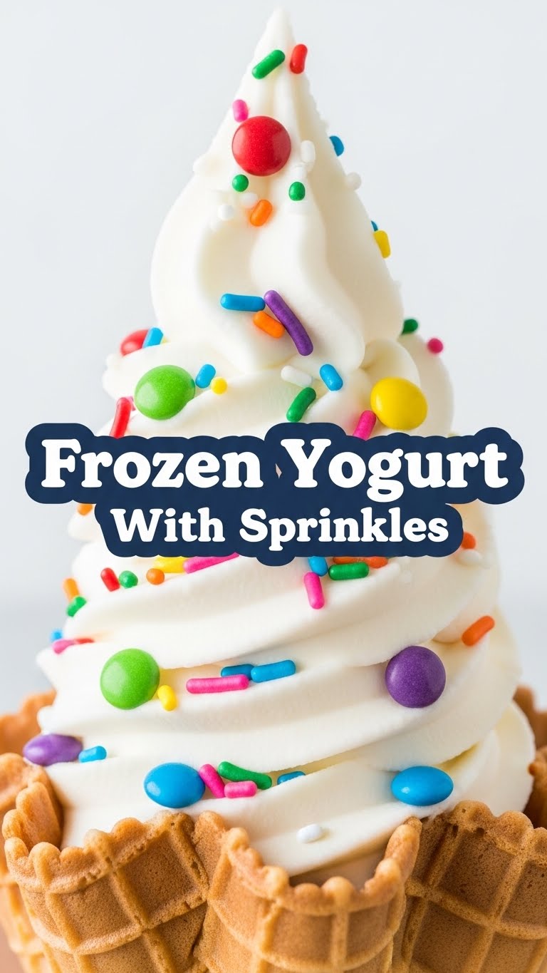 Frozen Yogurt With Sprinkles