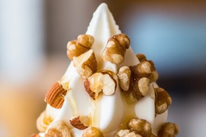 Frozen Yogurt With Nuts