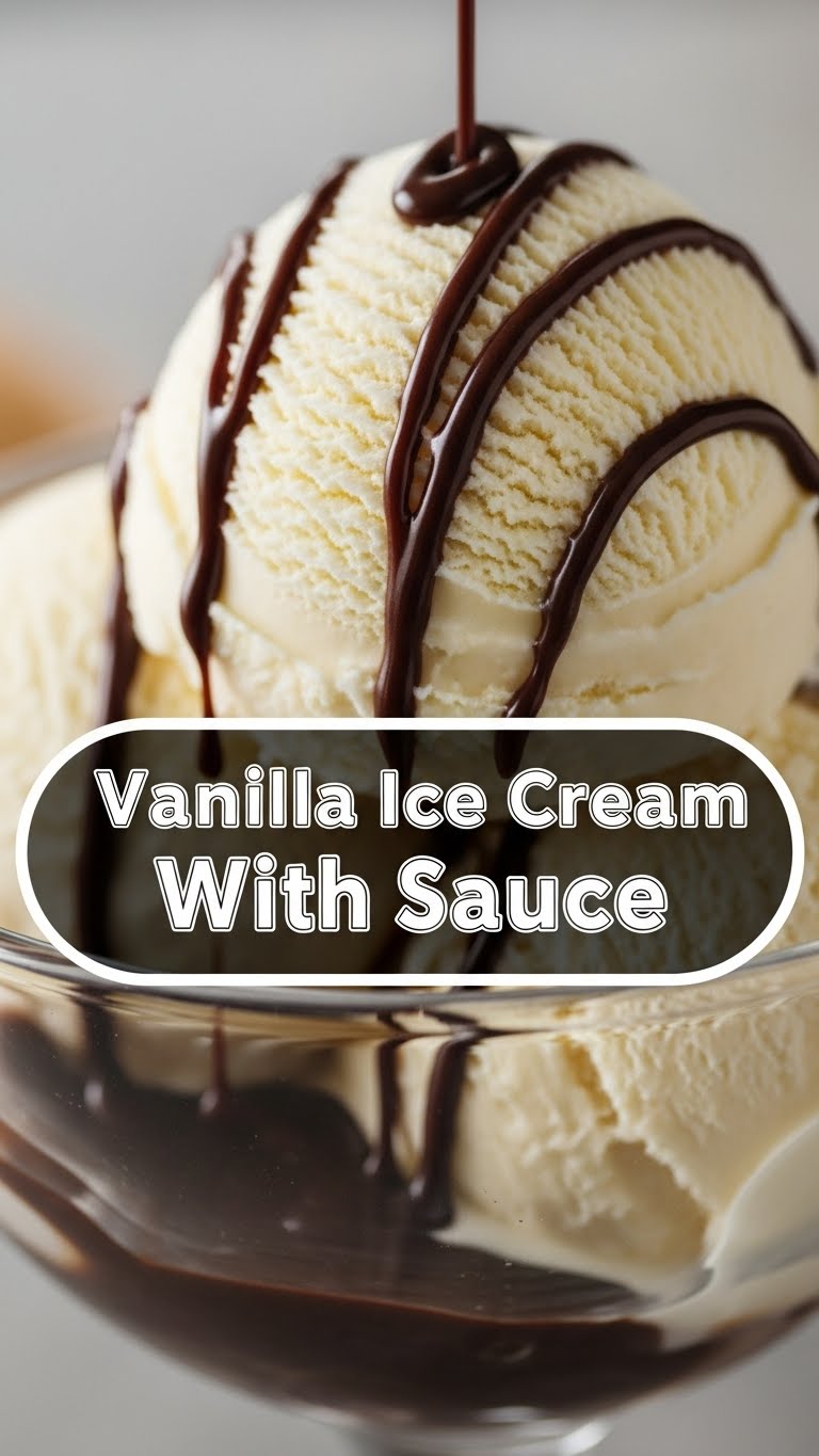 Vanilla Ice Cream With Sauce