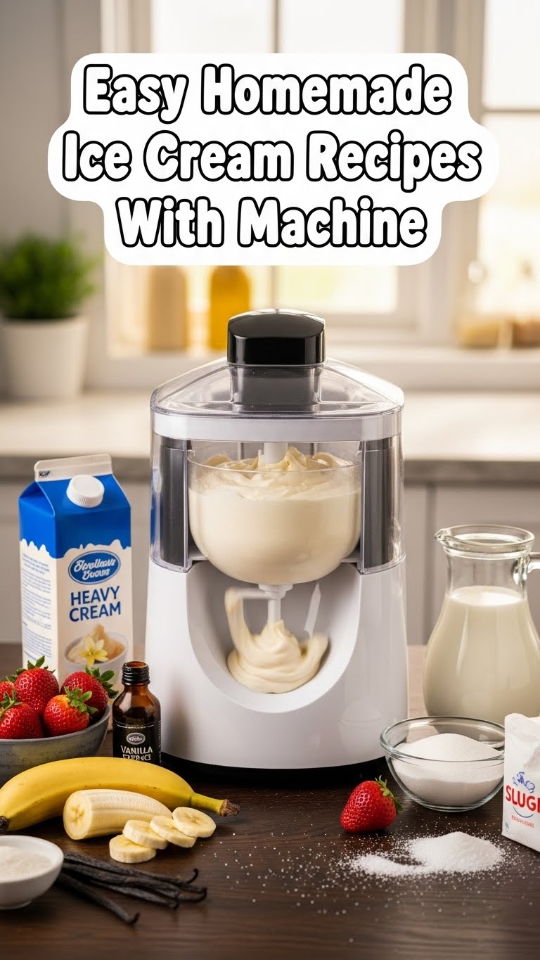 Easy Homemade Ice Cream Recipes With Machine