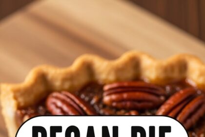 Pecan Pie With Vanilla Ice Cream