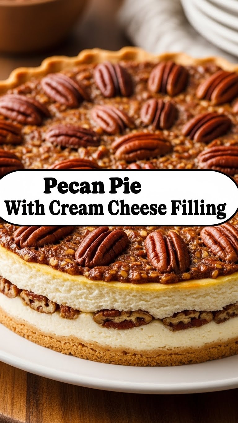 Pecan Pie With Cream Cheese Filling