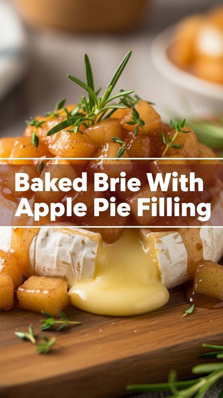 Baked Brie With Apple Pie Filling