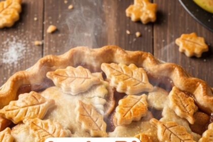 Apple Pie With Leaf Cutouts