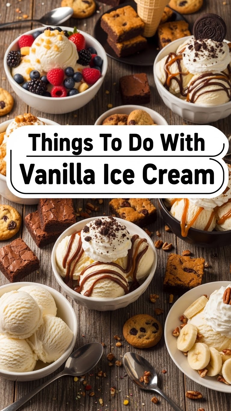 Things To Do With Vanilla Ice Cream