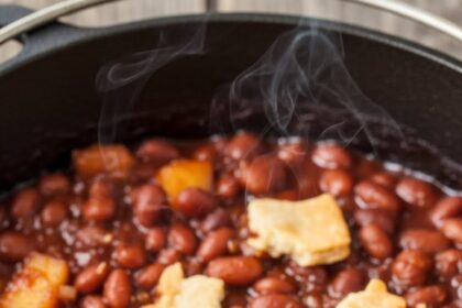 Smoked Baked Beans With Apple Pie Filling