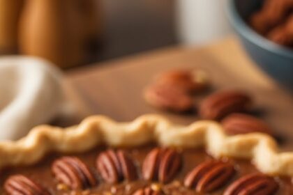 Pecan Pie With Custard Filling