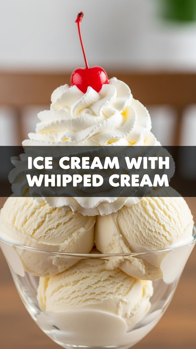 Ice Cream With Whipped Cream