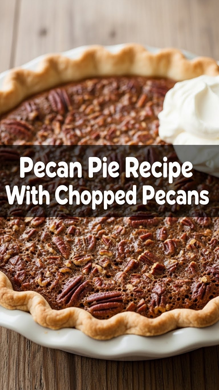 Pecan Pie Recipe With Chopped Pecans