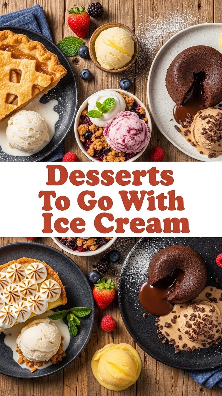 Desserts To Go With Ice Cream