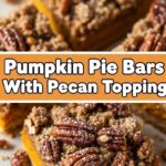 Pumpkin Pie Bars With Pecan Topping