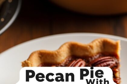 Pecan Pie With Vanilla Ice Cream