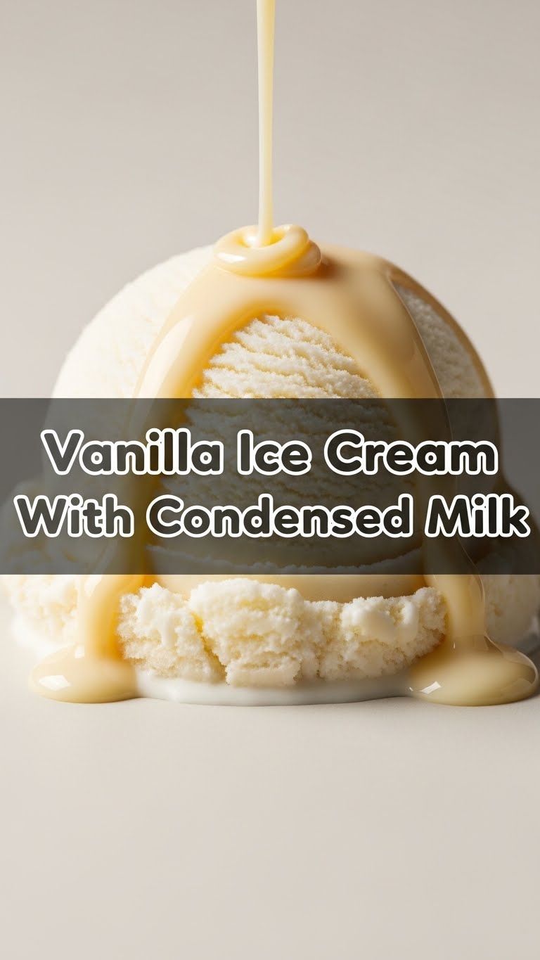 Vanilla Ice Cream With Condensed Milk