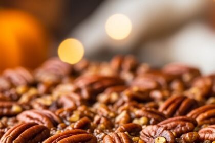 Pumpkin Cheesecake With Pecan Pie Topping