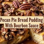 Pecan Pie Bread Pudding With Bourbon Sauce