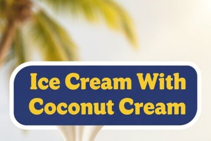 Ice Cream With Coconut Cream