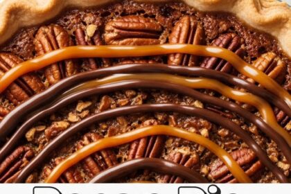 Pecan Pie With Chocolate And Caramel