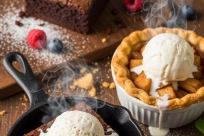 Warm Desserts With Ice Cream