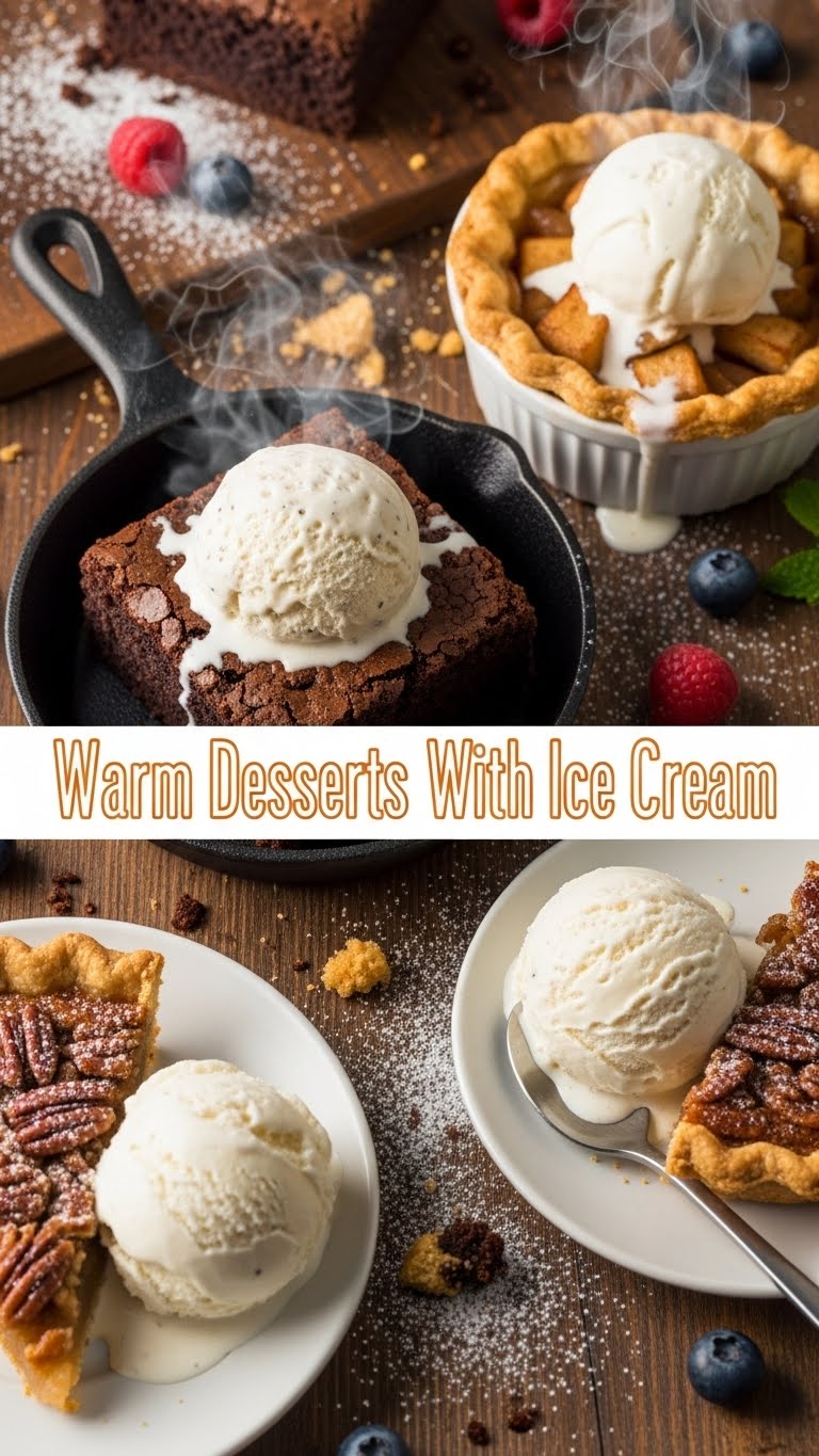 Warm Desserts With Ice Cream