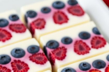 Frozen Yogurt Bars With Berries