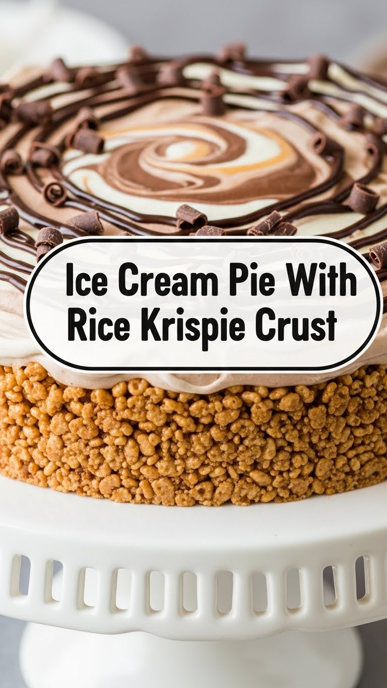 Ice Cream Pie With Rice Krispie Crust