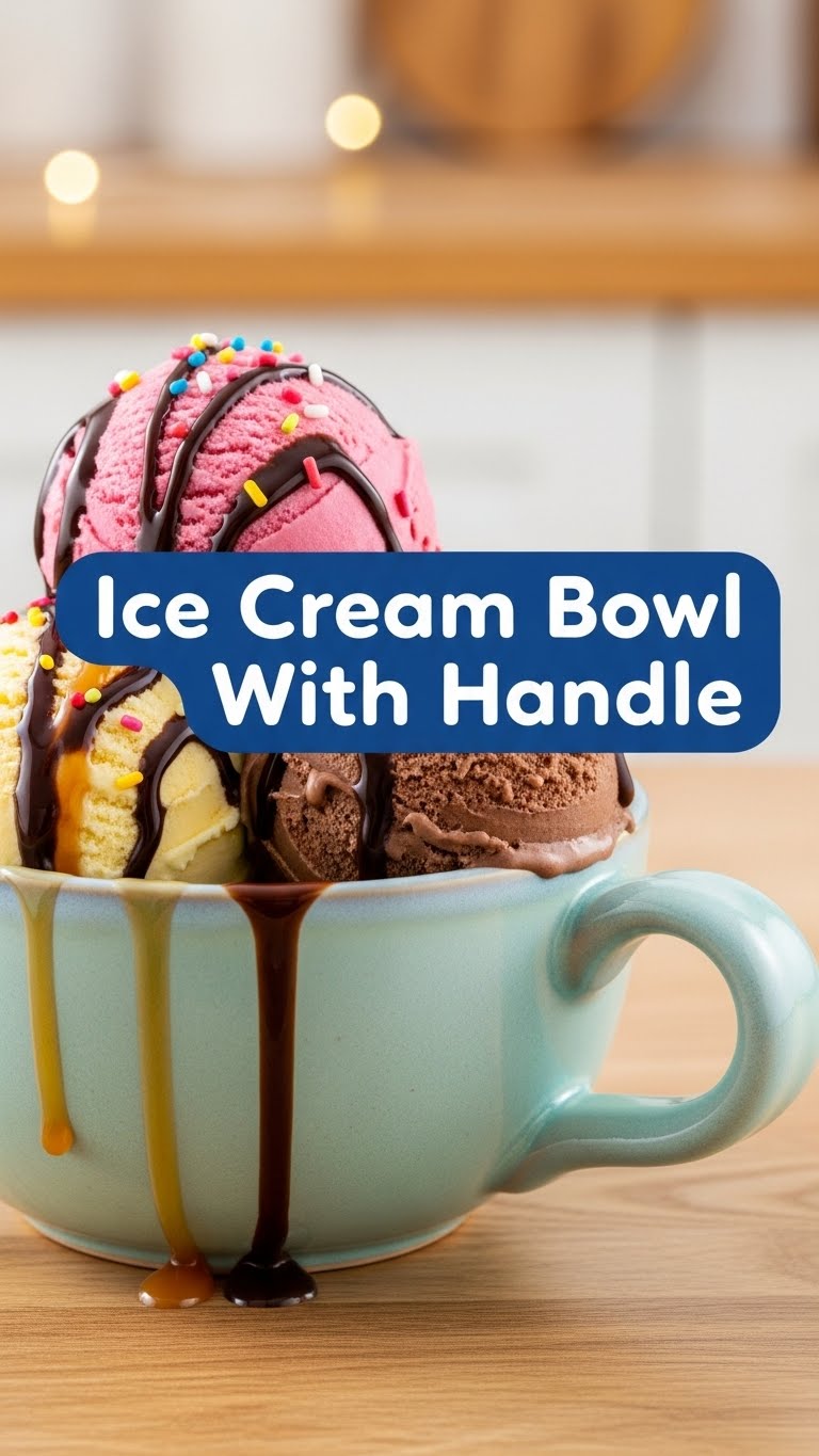 Ice Cream Bowl With Handle