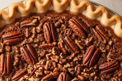 Pecan Pie With Nut Topping