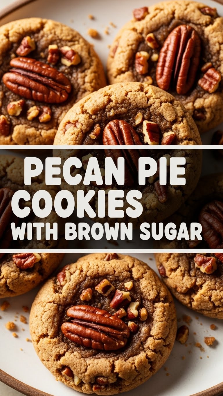 Pecan Pie Cookies With Brown Sugar