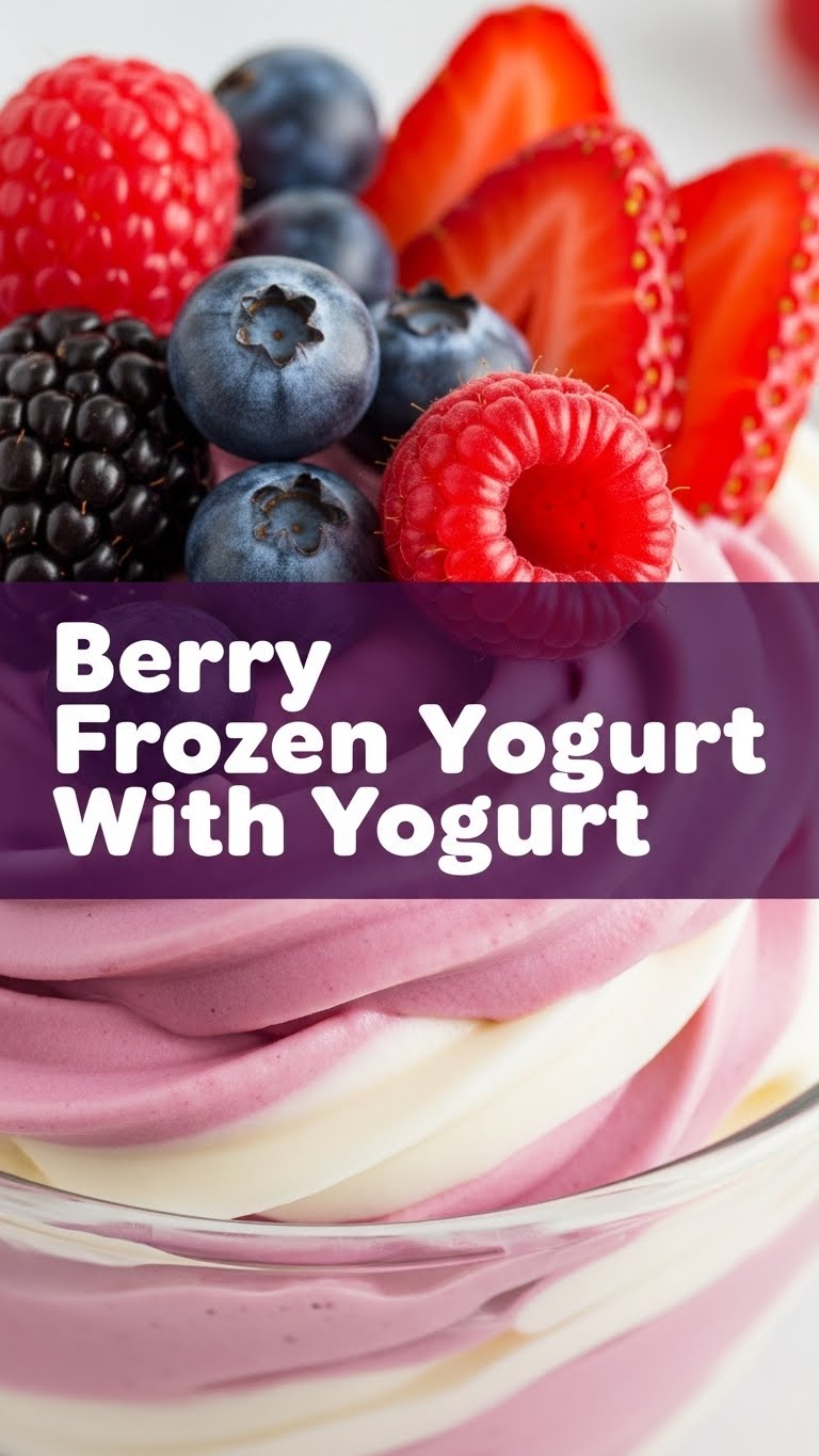 Berry Frozen Yogurt With Yogurt