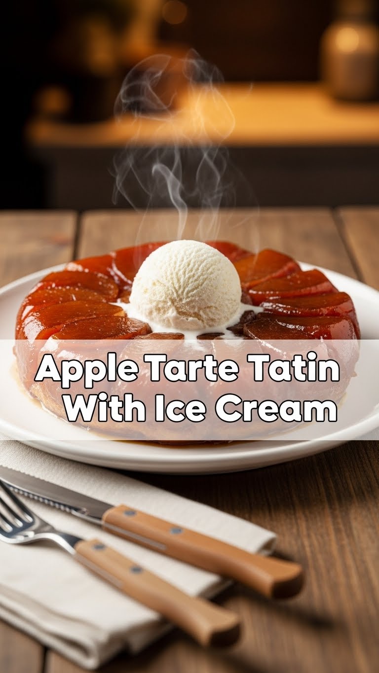Apple Tarte Tatin With Ice Cream