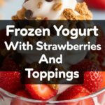 Frozen Yogurt With Strawberries And Toppings