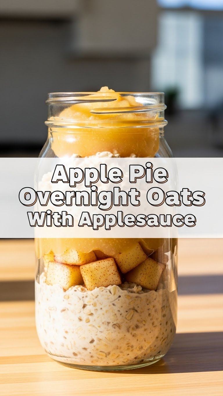Apple Pie Overnight Oats With Applesauce